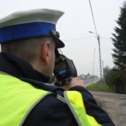 Policjant z radarem